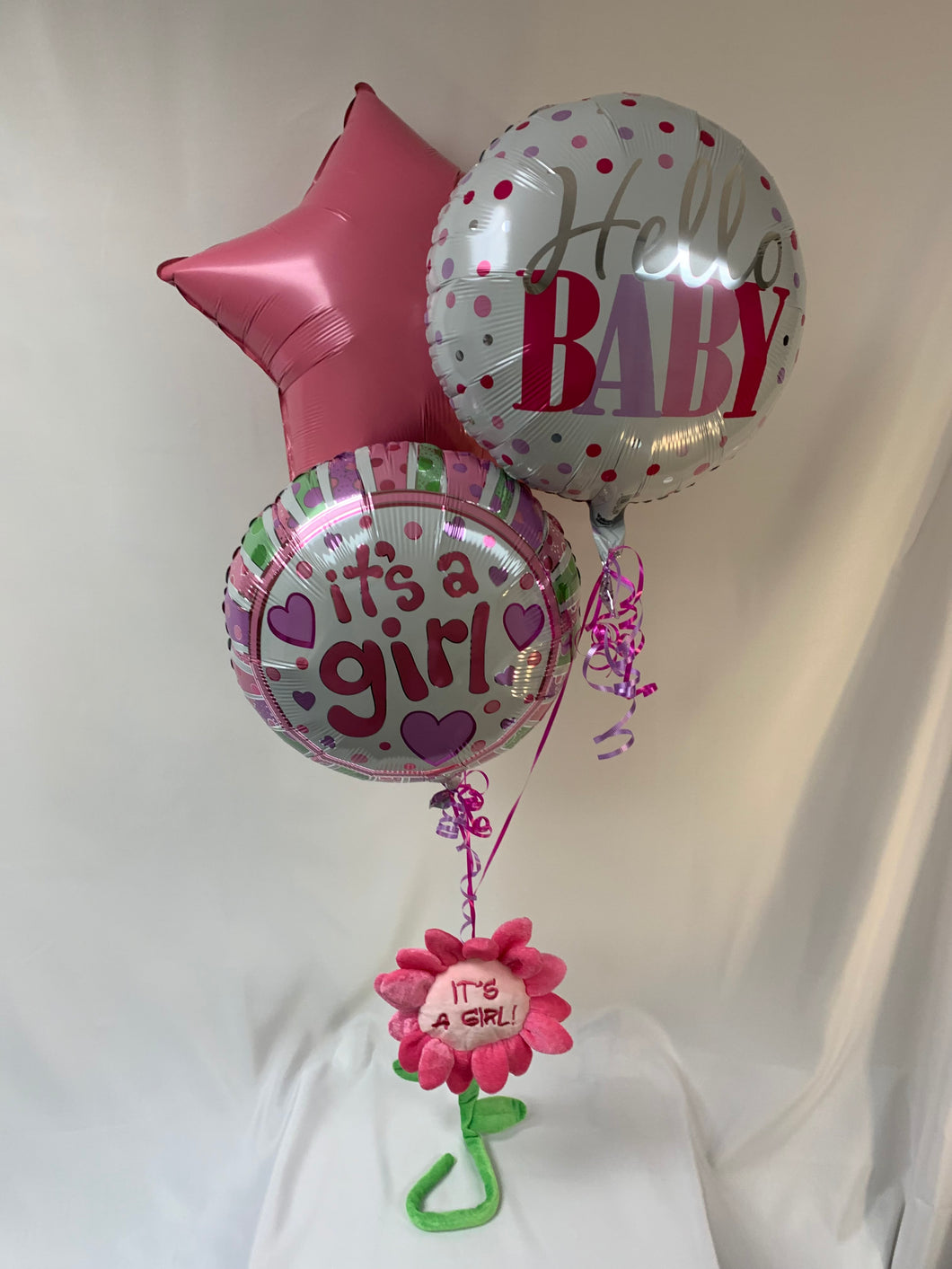 Baby Girl Balloon Bouquet