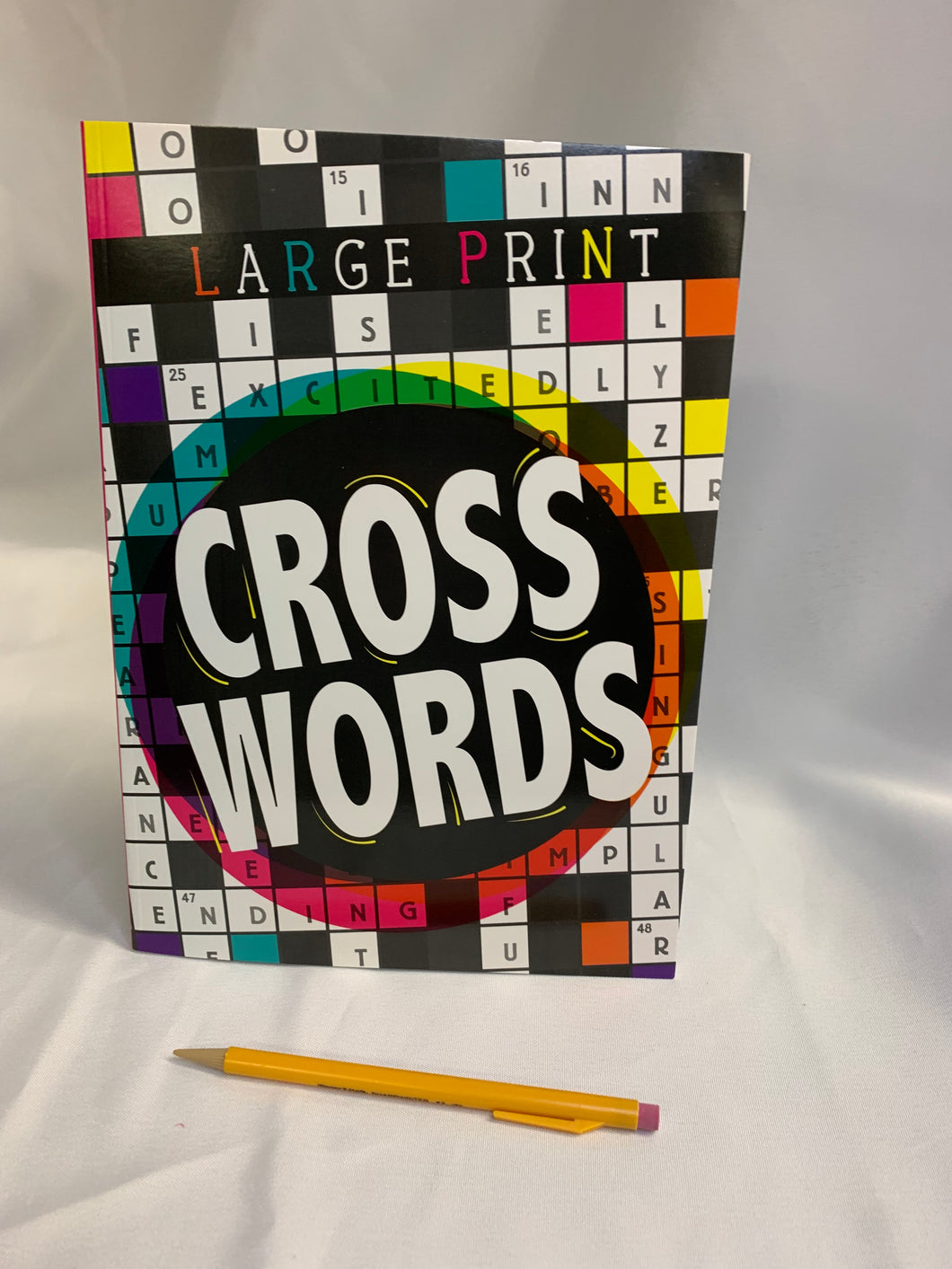 Large Print Crossword Book + Pencil
